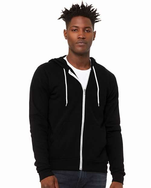 BELLA + CANVAS 3739 - Unisex Sponge Fleece Full-Zip Hoodie Sweatshirt BELLA + CANVAS