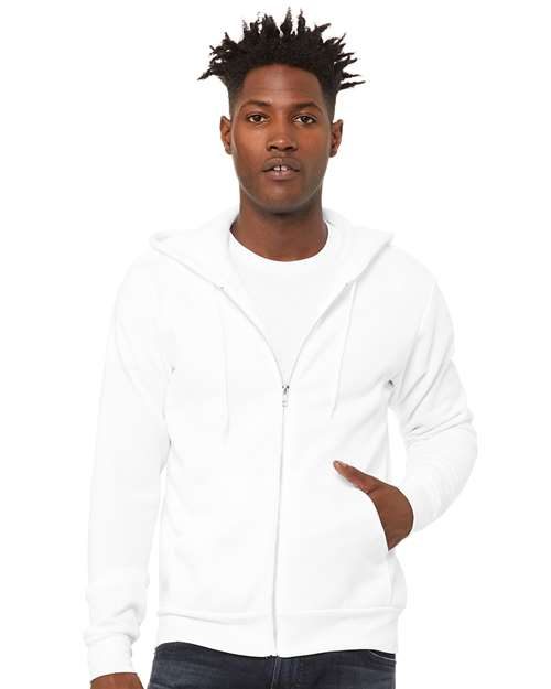 BELLA + CANVAS 3739 - Unisex Sponge Fleece Full-Zip Hoodie Sweatshirt BELLA + CANVAS