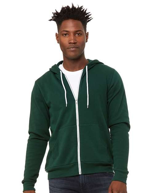 BELLA + CANVAS 3739 - Unisex Sponge Fleece Full-Zip Hoodie Sweatshirt BELLA + CANVAS