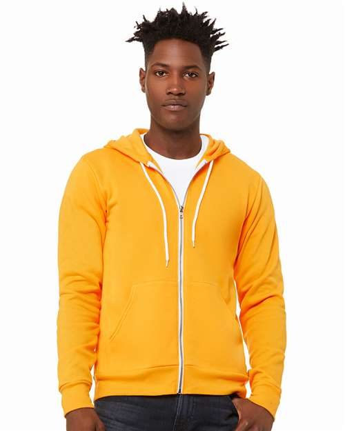 BELLA + CANVAS 3739 - Unisex Sponge Fleece Full-Zip Hoodie Sweatshirt BELLA + CANVAS