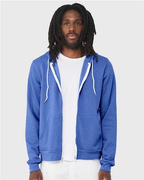 BELLA + CANVAS 3739 - Unisex Sponge Fleece Full-Zip Hoodie Sweatshirt BELLA + CANVAS