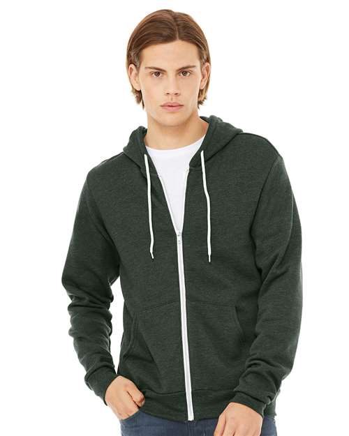 BELLA + CANVAS 3739 - Unisex Sponge Fleece Full-Zip Hoodie Sweatshirt BELLA + CANVAS