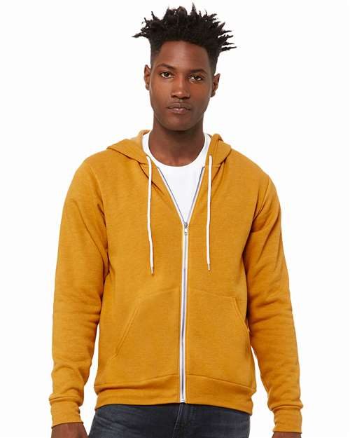 BELLA + CANVAS 3739 - Unisex Sponge Fleece Full-Zip Hoodie Sweatshirt BELLA + CANVAS
