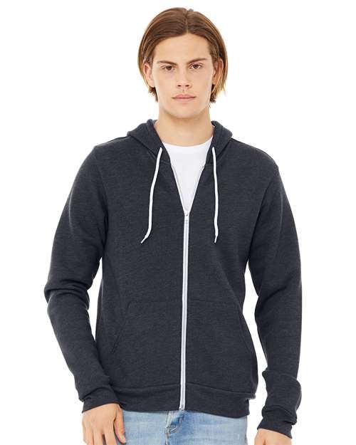 BELLA + CANVAS 3739 - Unisex Sponge Fleece Full-Zip Hoodie Sweatshirt BELLA + CANVAS