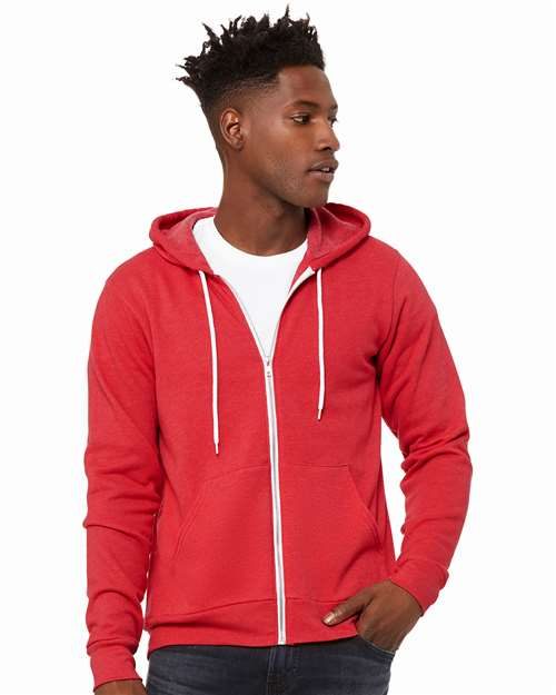 BELLA + CANVAS 3739 - Unisex Sponge Fleece Full-Zip Hoodie Sweatshirt BELLA + CANVAS