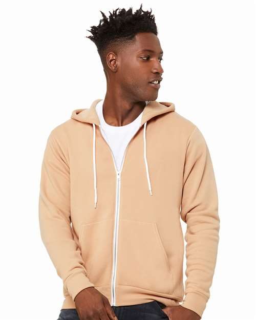 BELLA + CANVAS 3739 - Unisex Sponge Fleece Full-Zip Hoodie Sweatshirt BELLA + CANVAS