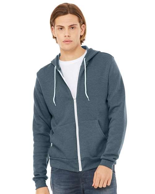 BELLA + CANVAS 3739 - Unisex Sponge Fleece Full-Zip Hoodie Sweatshirt BELLA + CANVAS