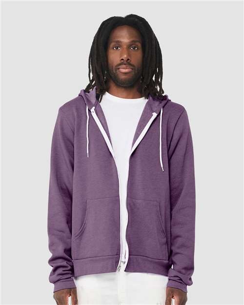 BELLA + CANVAS 3739 - Unisex Sponge Fleece Full-Zip Hoodie Sweatshirt BELLA + CANVAS