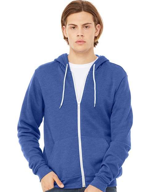 BELLA + CANVAS 3739 - Unisex Sponge Fleece Full-Zip Hoodie Sweatshirt BELLA + CANVAS