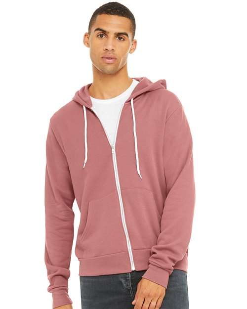 BELLA + CANVAS 3739 - Unisex Sponge Fleece Full-Zip Hoodie Sweatshirt BELLA + CANVAS