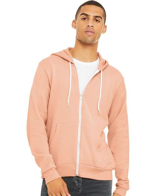 BELLA + CANVAS 3739 - Unisex Sponge Fleece Full-Zip Hoodie Sweatshirt BELLA + CANVAS