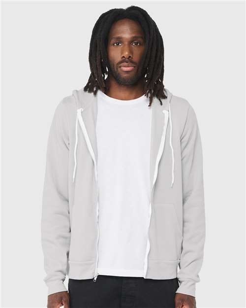 BELLA + CANVAS 3739 - Unisex Sponge Fleece Full-Zip Hoodie Sweatshirt BELLA + CANVAS