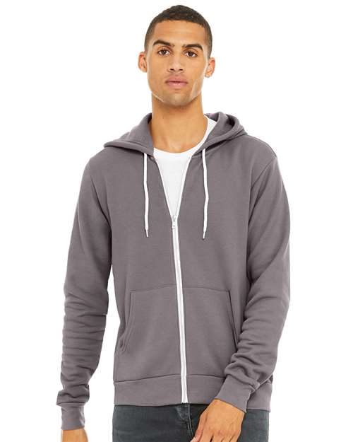 BELLA + CANVAS 3739 - Unisex Sponge Fleece Full-Zip Hoodie Sweatshirt BELLA + CANVAS