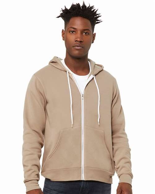BELLA + CANVAS 3739 - Unisex Sponge Fleece Full-Zip Hoodie Sweatshirt BELLA + CANVAS