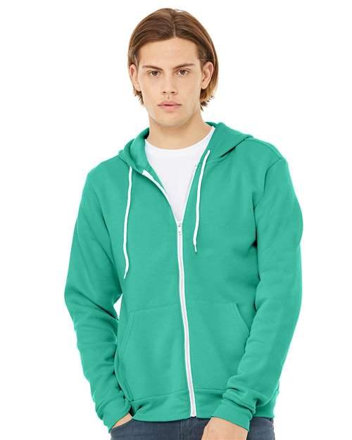 BELLA + CANVAS 3739 - Unisex Sponge Fleece Full-Zip Hoodie Sweatshirt BELLA + CANVAS