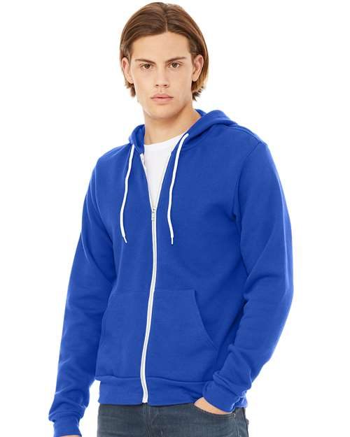 BELLA + CANVAS 3739 - Unisex Sponge Fleece Full-Zip Hoodie Sweatshirt BELLA + CANVAS