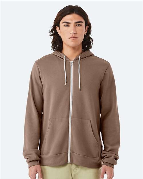 BELLA + CANVAS 3739 - Unisex Sponge Fleece Full-Zip Hoodie Sweatshirt BELLA + CANVAS