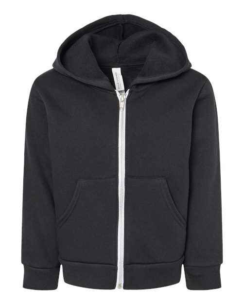 BELLA + CANVAS 3739T - Toddler Sponge Fleece Full-Zip Hoodie Sweatshirt