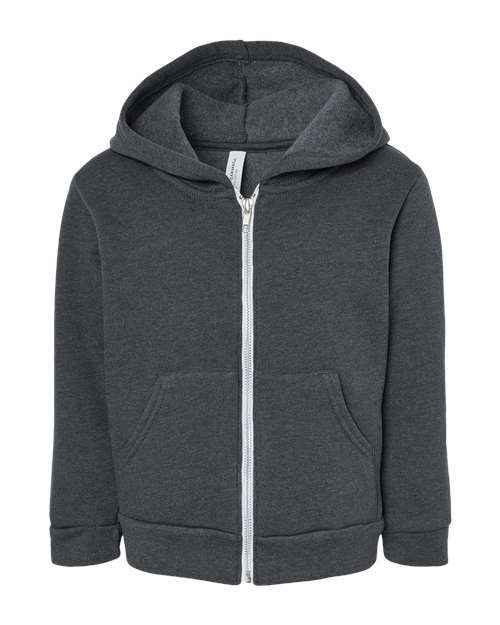 BELLA + CANVAS 3739T - Toddler Sponge Fleece Full-Zip Hoodie Sweatshirt