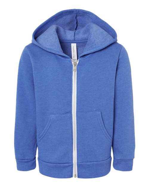 BELLA + CANVAS 3739T - Toddler Sponge Fleece Full-Zip Hoodie Sweatshirt