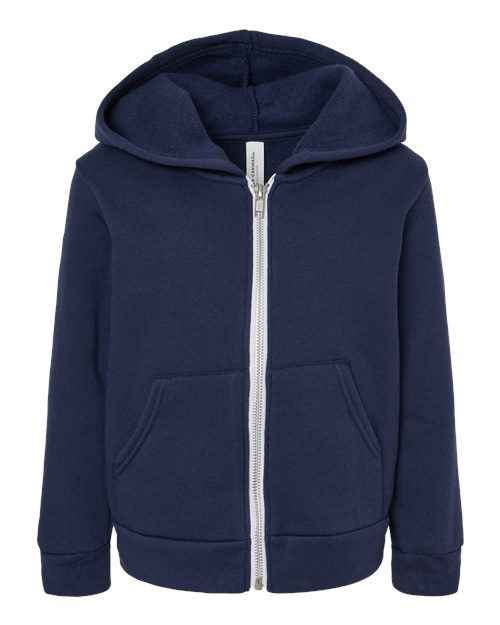 BELLA + CANVAS 3739T - Toddler Sponge Fleece Full-Zip Hoodie Sweatshirt