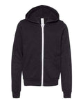 BELLA + CANVAS 3739Y - Youth Sponge Fleece Full-Zip Hoodie Sweatshirt