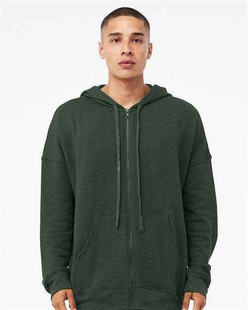 BELLA + CANVAS 3759 - Unisex Sponge Fleece DTM Full-Zip Hoodie Sweatshirt