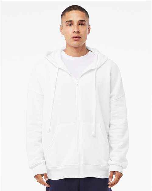 BELLA + CANVAS 3759 - Unisex Sponge Fleece DTM Full-Zip Hoodie Sweatshirt