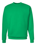 Hanes P160 - Unisex EcoSmart® Crewneck Sweatshirt — Kelly Green (flat)