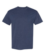 Hanes 5170 - Unisex EcoSmart® T-Shirt — Heather Navy (flat)