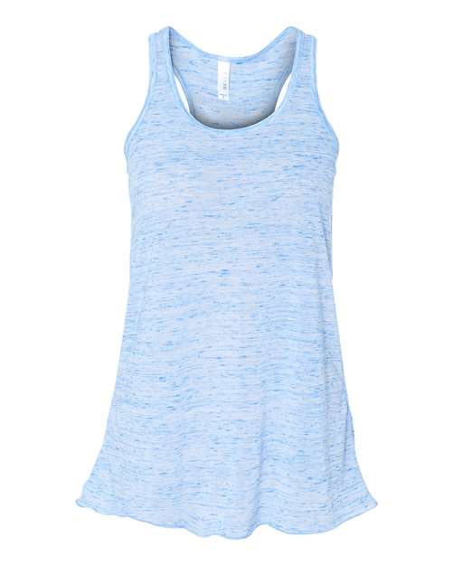 BELLA + CANVAS 8800 - Women's Flowy Racerback Tank - Blue Marble