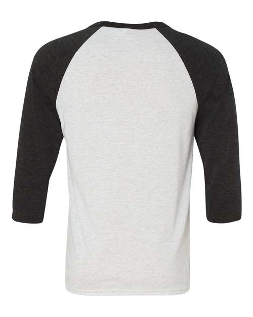 BELLA + CANVAS 3200 - Unisex Three-Quarter Sleeve Baseball Tee BELLA + CANVAS