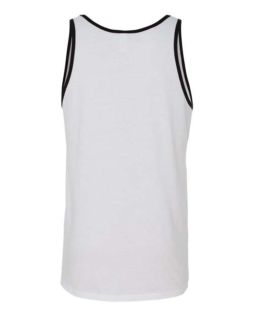 BELLA + CANVAS 3480 - Jersey Tank - White/ Black