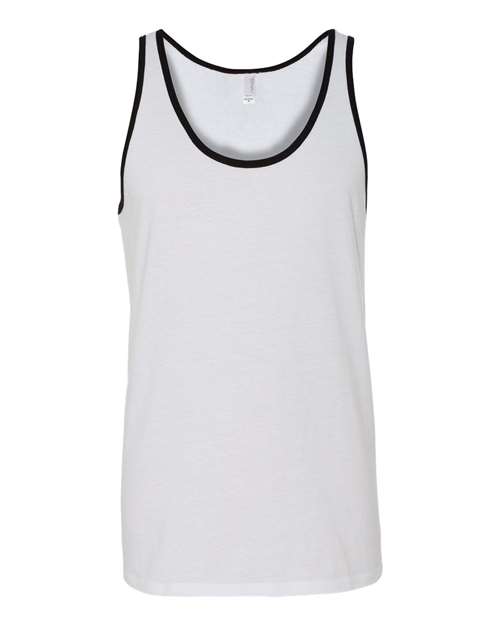 BELLA + CANVAS 3480 - Jersey Tank - White/ Black
