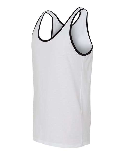 BELLA + CANVAS 3480 - Jersey Tank - White/ Black