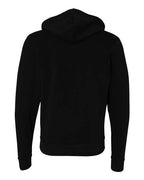 BELLA + CANVAS 3739 - Unisex Sponge Fleece Full-Zip Hoodie Sweatshirt - Black