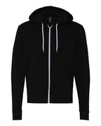 BELLA + CANVAS 3739 - Unisex Sponge Fleece Full-Zip Hoodie Sweatshirt - Black