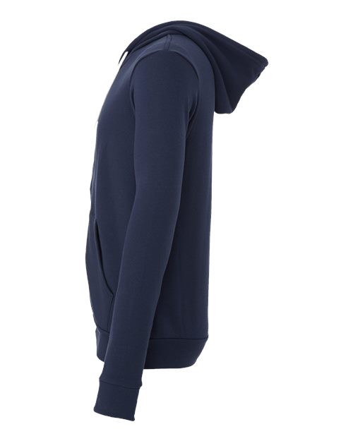 BELLA + CANVAS 3739 - Unisex Sponge Fleece Full-Zip Hoodie Sweatshirt - Navy