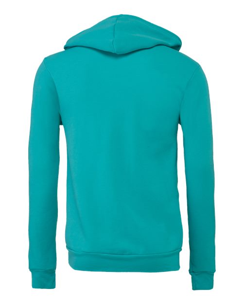 BELLA + CANVAS 3739 - Unisex Sponge Fleece Full-Zip Hoodie Sweatshirt - Teal