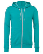 BELLA + CANVAS 3739 - Unisex Sponge Fleece Full-Zip Hoodie Sweatshirt - Teal