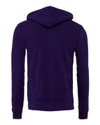 BELLA + CANVAS 3739 - Unisex Sponge Fleece Full-Zip Hoodie Sweatshirt - Team Purple