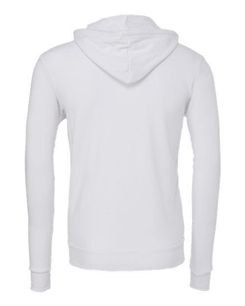 BELLA + CANVAS 3739 - Unisex Sponge Fleece Full-Zip Hoodie Sweatshirt - White