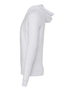BELLA + CANVAS 3739 - Unisex Sponge Fleece Full-Zip Hoodie Sweatshirt - White