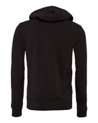 BELLA + CANVAS 3739 - Unisex Sponge Fleece Full-Zip Hoodie Sweatshirt - Dark Grey Heather