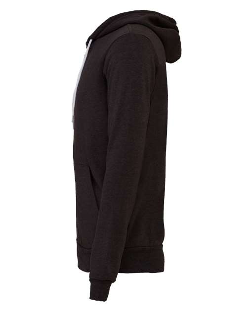BELLA + CANVAS 3739 - Unisex Sponge Fleece Full-Zip Hoodie Sweatshirt - Dark Grey Heather