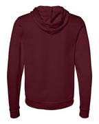 BELLA + CANVAS 3739 - Unisex Sponge Fleece Full-Zip Hoodie Sweatshirt - Maroon