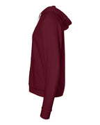 BELLA + CANVAS 3739 - Unisex Sponge Fleece Full-Zip Hoodie Sweatshirt - Maroon