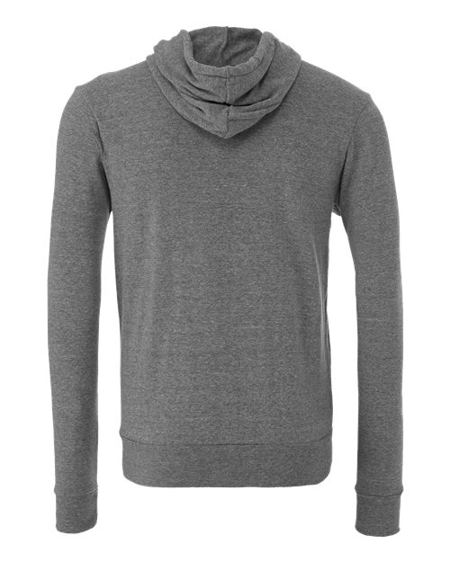 BELLA + CANVAS 3739 - Unisex Sponge Fleece Full-Zip Hoodie Sweatshirt - Deep Heather