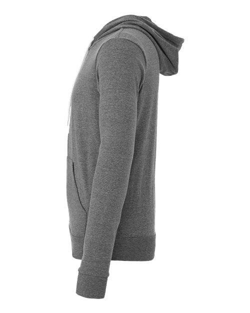 BELLA + CANVAS 3739 - Unisex Sponge Fleece Full-Zip Hoodie Sweatshirt - Deep Heather