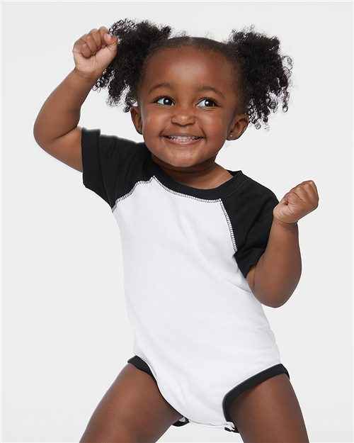 Rabbit Skins 4430 - Infant Baseball Fine Jersey Bodysuit